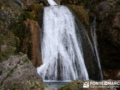 Chorros Nacimiento del Río Mundo; camino smith; nieve en madrid